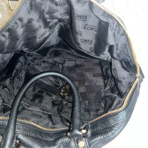 Michael Kors Black Leather Shoulder Bag